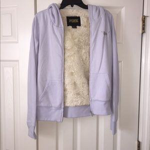 Victoria Secret Pink furry fleece.